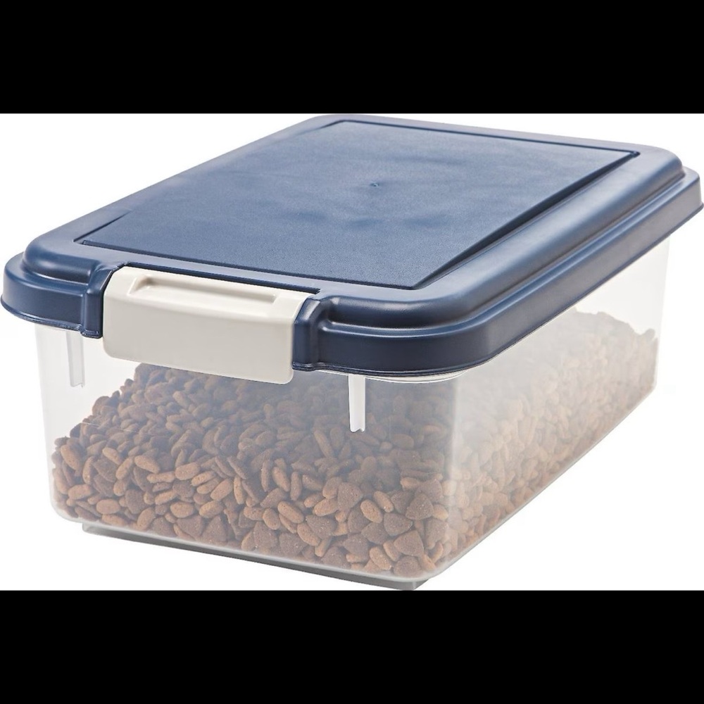 🟦IRIS USA 11lb Airtight Pet Food Container- Navy◻️